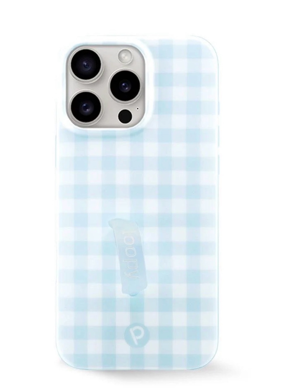 Loopy Blue Gingham 16 Pro Max Case